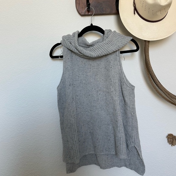 Elegant Gray Cowl Neck Sweater - Picture 1 of 3